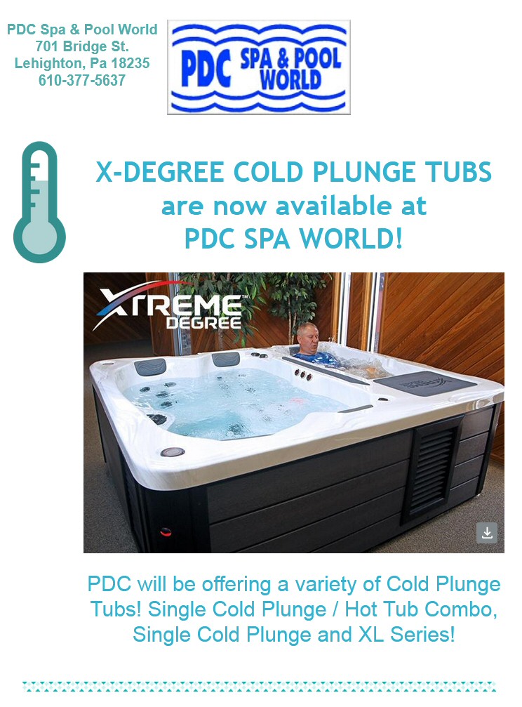 PDC Spas Cold Plunge Therapy Tubs Sold At PDC Spa and Pool World Lehighton PA