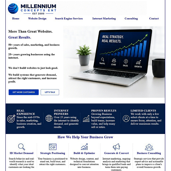 Millennium Concepts Ent - Industry leaders in Internet&nbsp;Marketing Lehigh Valley Poconos PA , Internet&nbsp;Sales Consultants Lehigh Valley Poconos PA